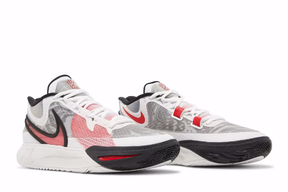Nike Kyrie 8 White University Red, view 9