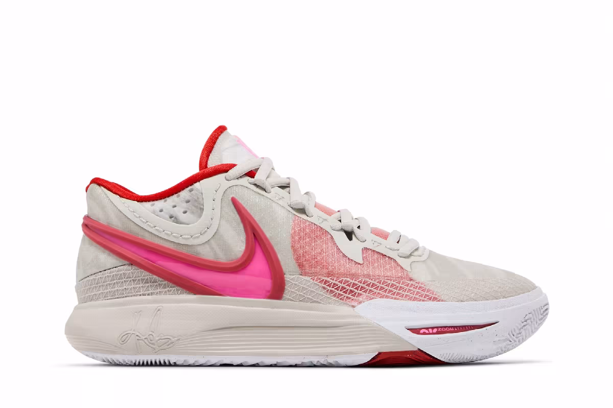 Nike Kyrie 8 Light Bone Picante Red, view 2