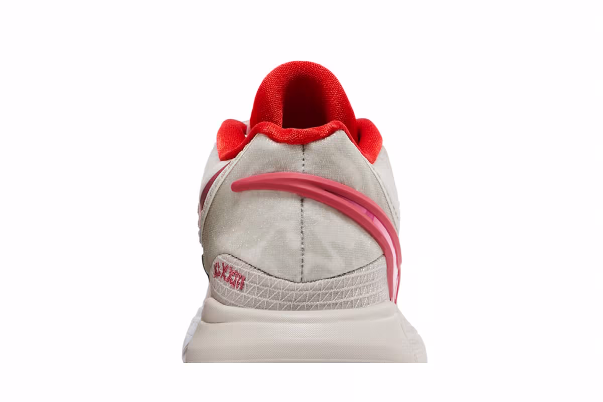 Nike Kyrie 8 Light Bone Picante Red, view 8