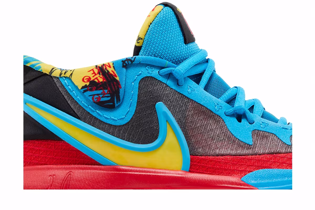 Nike Kyrie 8 GO SE GS Black Blue Tour Yellow, view 3