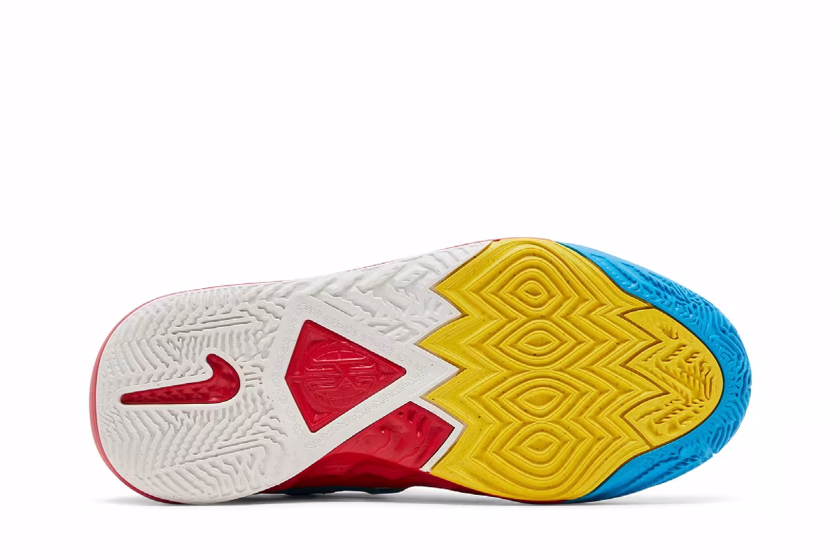 Nike Kyrie 8 GO SE GS Black Blue Tour Yellow, view 5