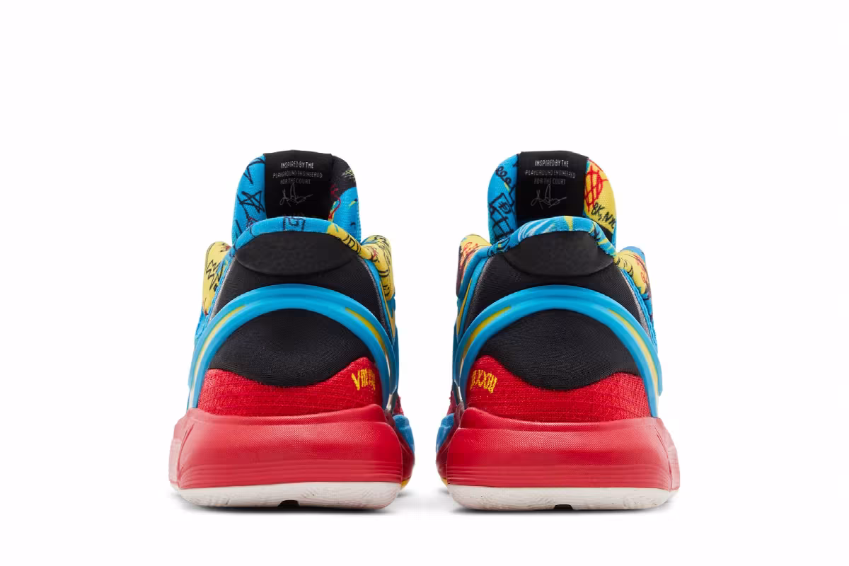 Nike Kyrie 8 GO SE GS Black Blue Tour Yellow, view 7