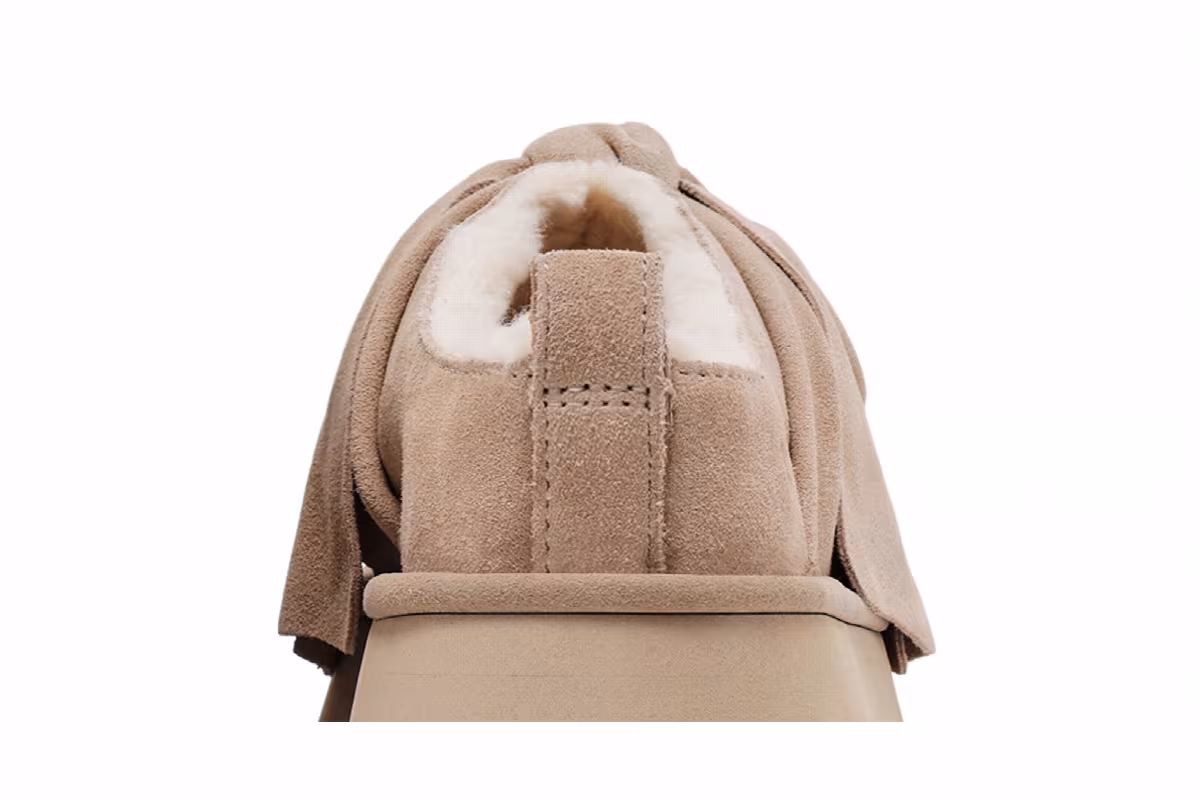 UGG Women's Platform Slip-On Bow Slipper Sand, view 8