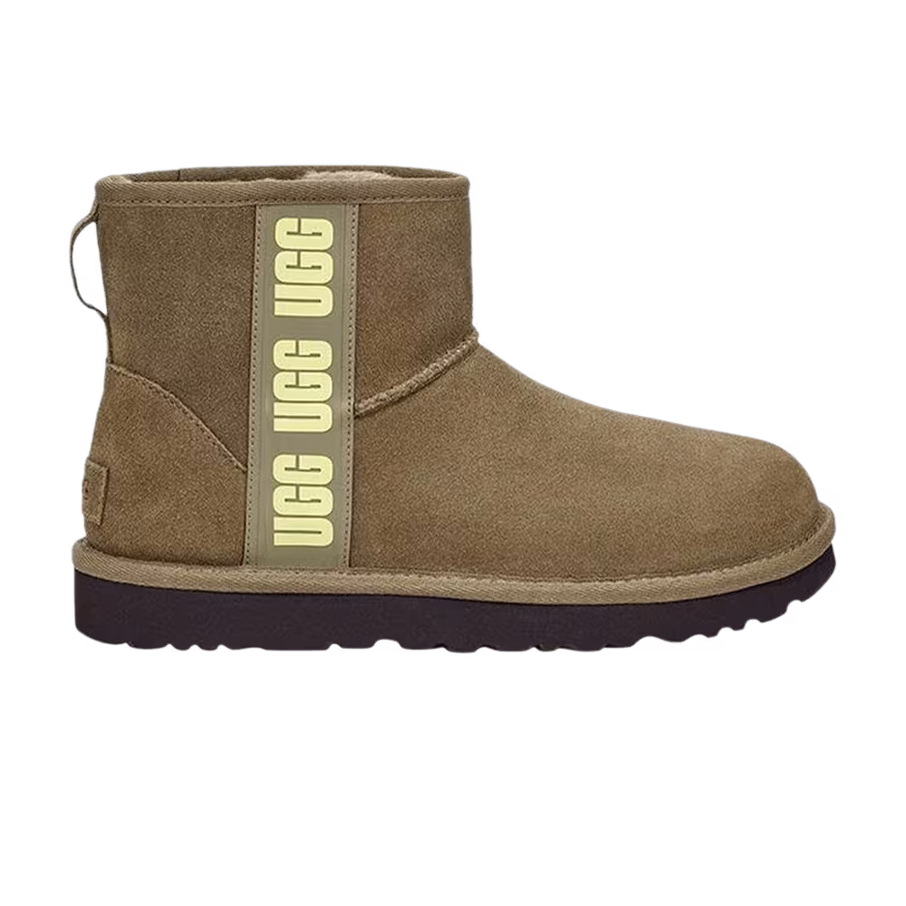 UGG Women's Classic Mini Side Logo Olive Green