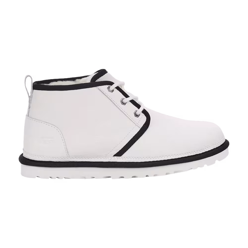 UGG Neumel Leather Chukka White Black Piping