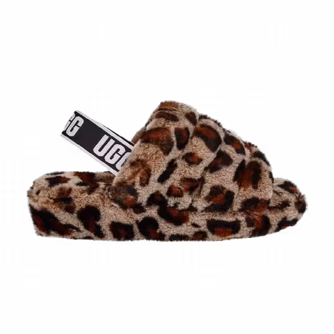 UGG Wmns Fluff Yeah Slide 'Leopard'