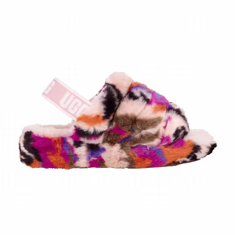 UGG Wmns Fluff Yeah Logo Slide 'Multi-Color'