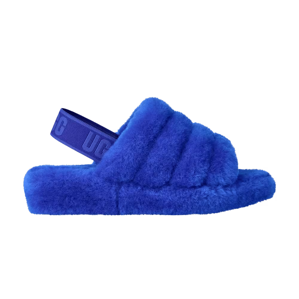 UGG Women's Fluff Yeah Slide Regal Blue Dazzling Blue