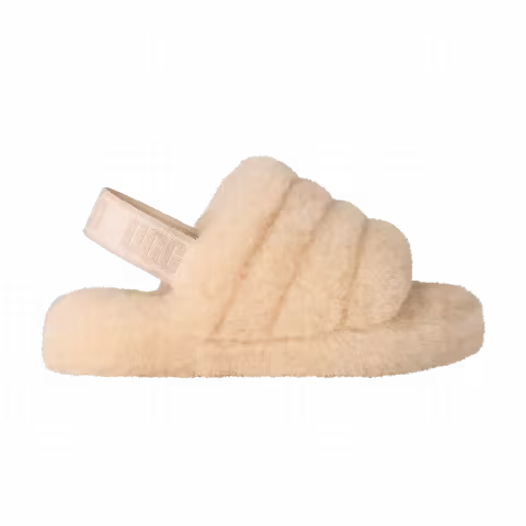 UGG Fluff Yeah Slide Kids 'Natural Sea Salt'