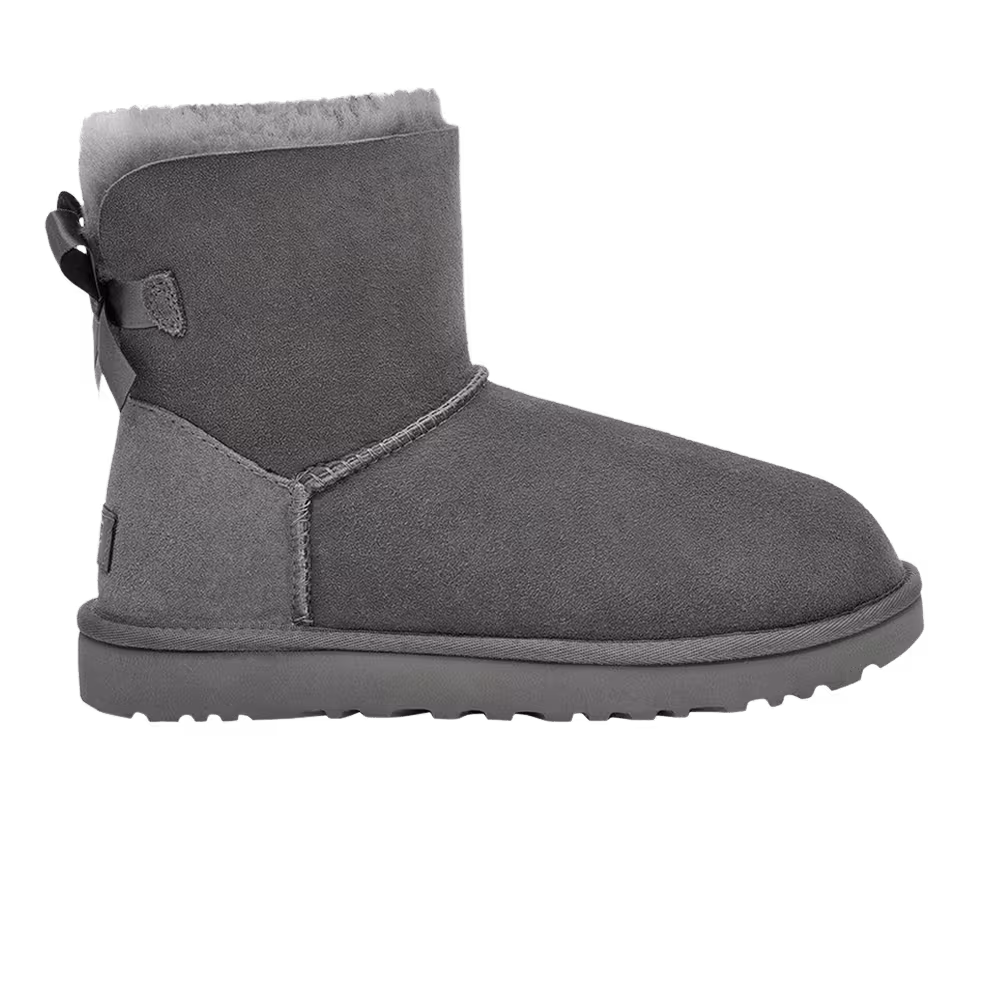 UGG Women's Mini Bailey Bow II Boot Grey