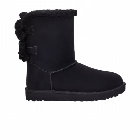 UGG Wmns Bailey Corduroy Bow 'Black'