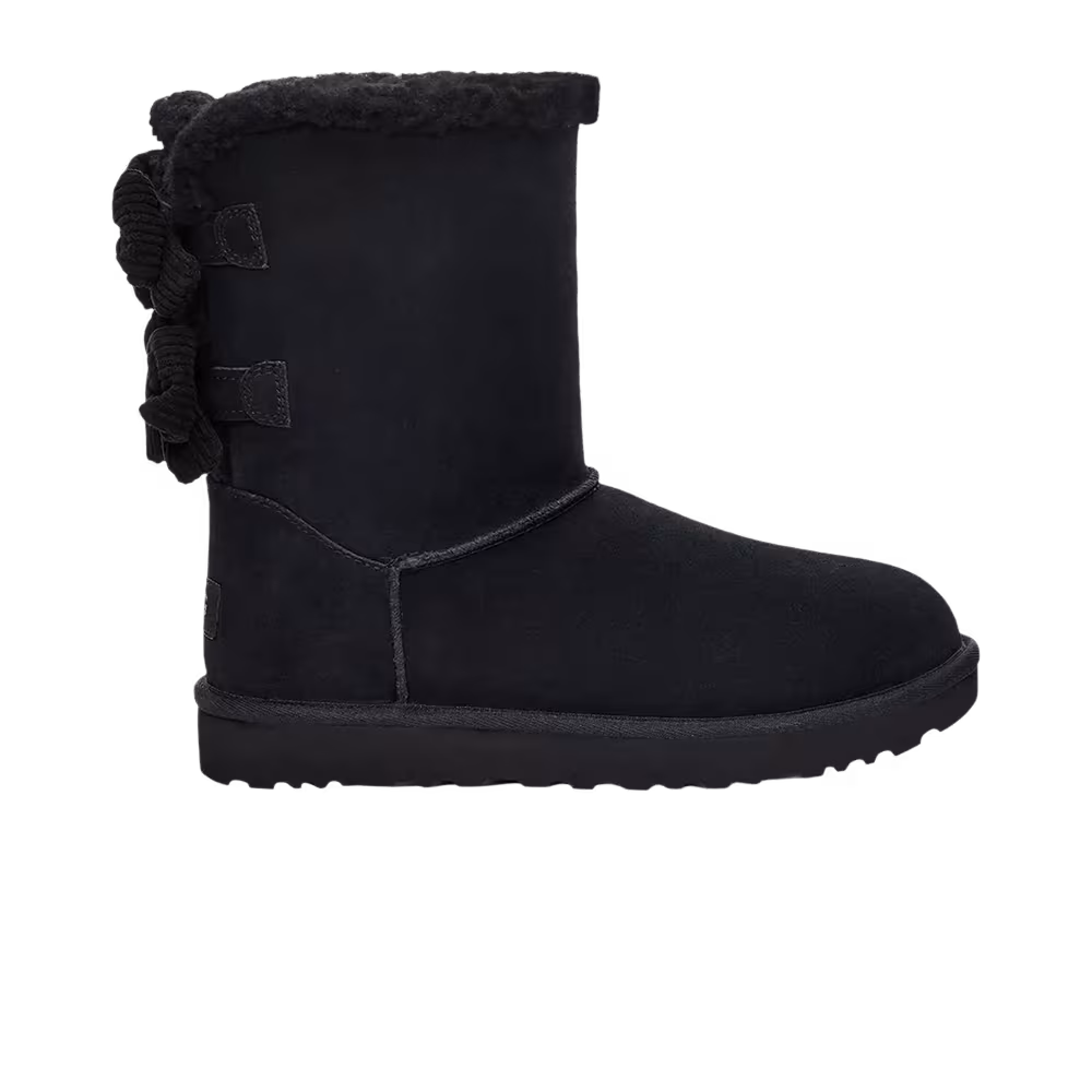 UGG Women's Bailey Corduroy Bow Black