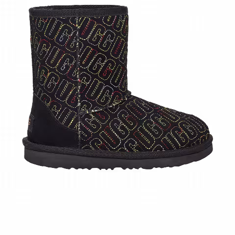 UGG Classic II Boot Kids 'Graphic Stitch - Black'