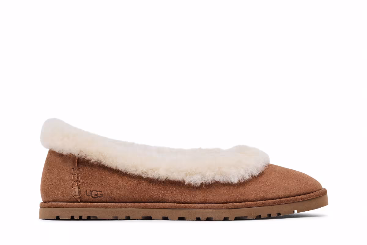 UGG Women's Zora Ballet Flat Chestnut, view 2
