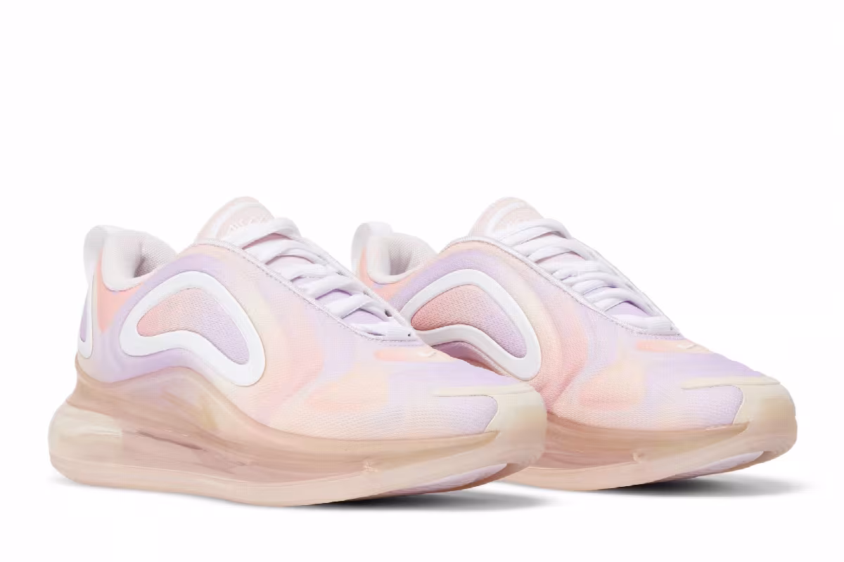 Nike Women's Air Max 720 Print Light Violet Guava Ice, view 9
