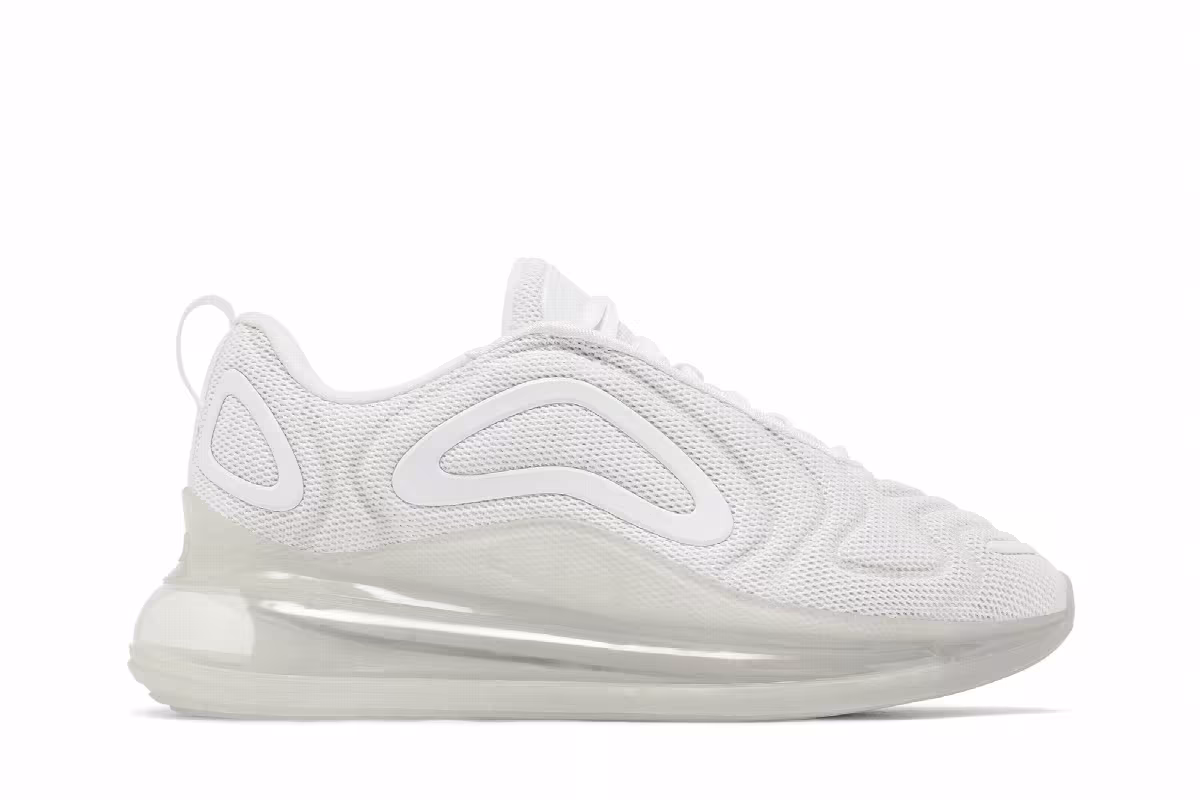 Nike Air Max 720 GS Triple White, view 2