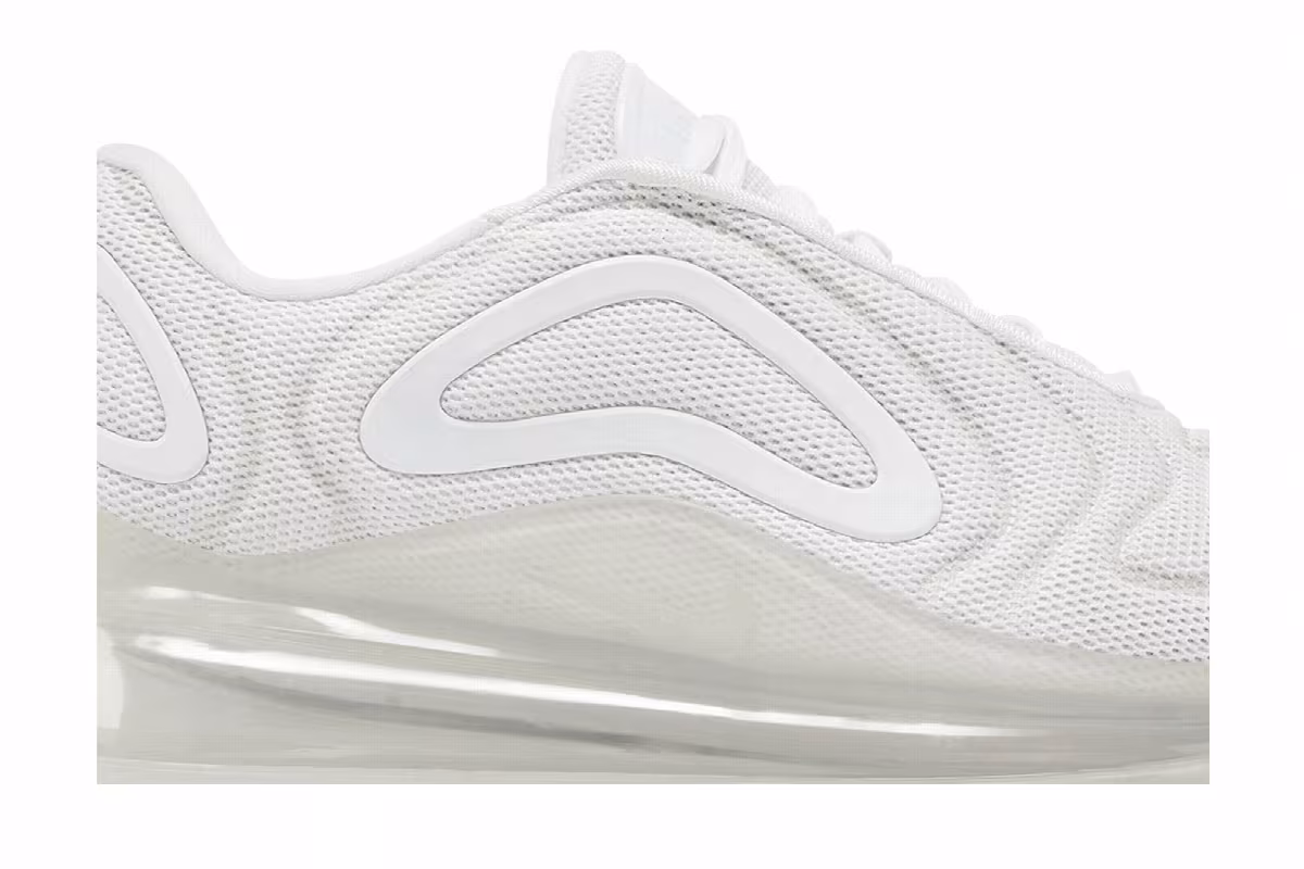 Nike Air Max 720 GS Triple White, view 3