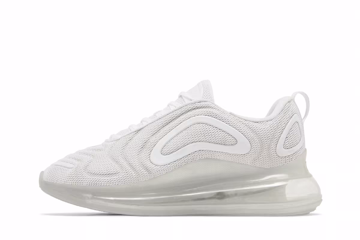 Nike Air Max 720 GS Triple White, view 4