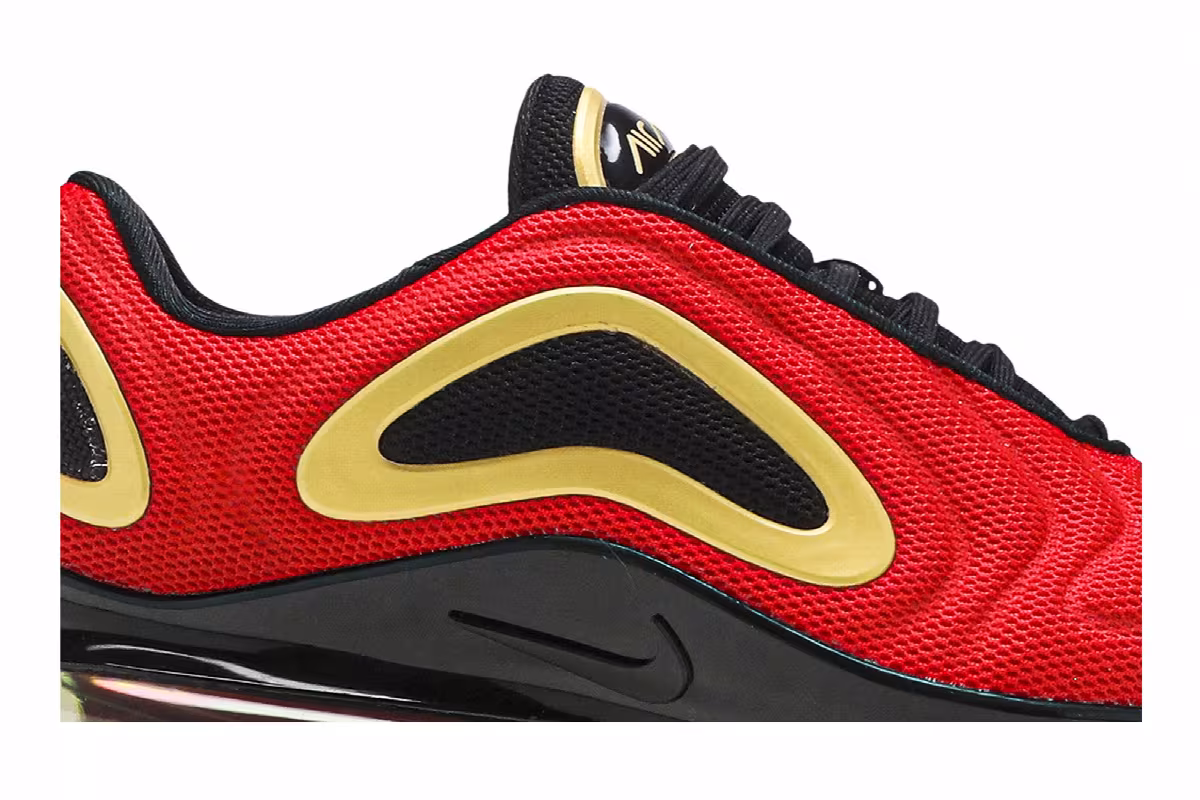 Nike Women's Air Max 720 Red Gold, view 3