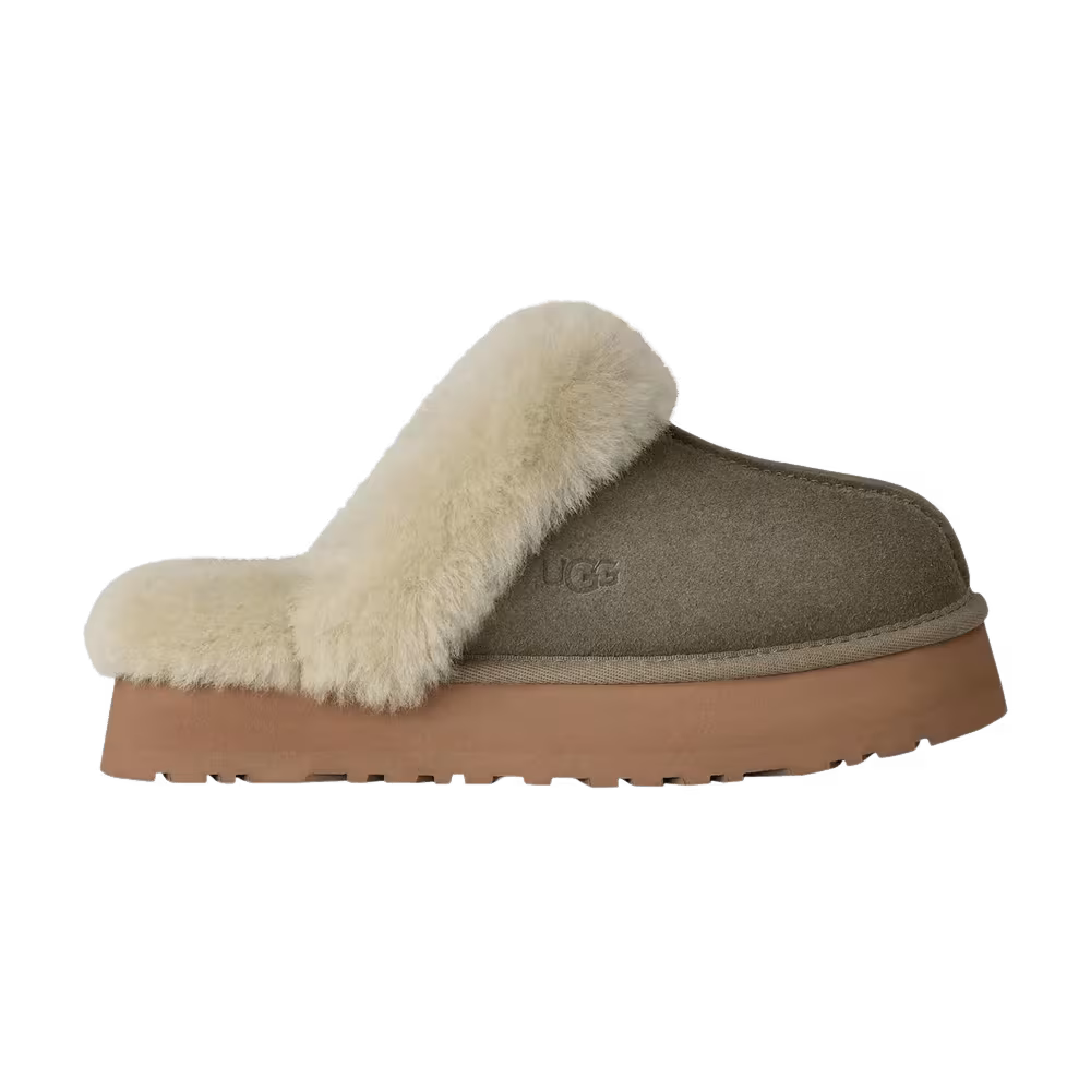 UGG Women's Disquette Slipper Moss Green Muted Brass