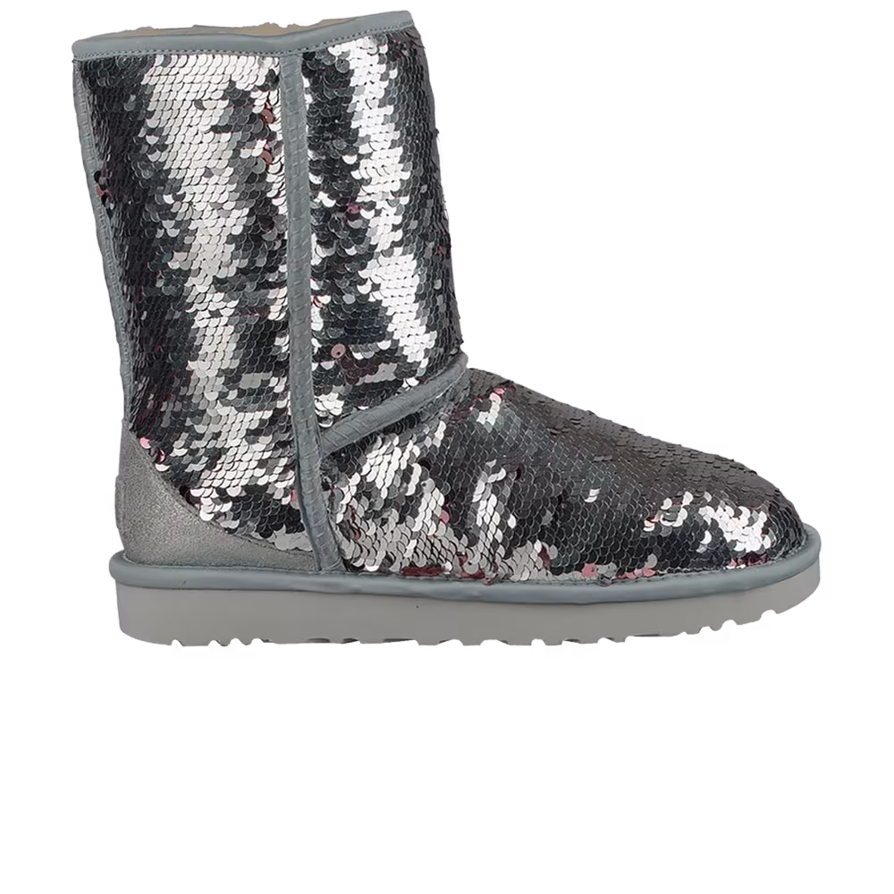 UGG Women's Classic Short Boot Sequin - Silver