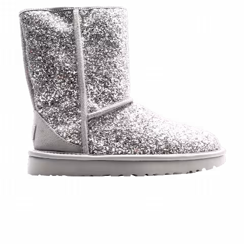UGG Wmns Classic Short 'Cosmos Glitter - Silver'