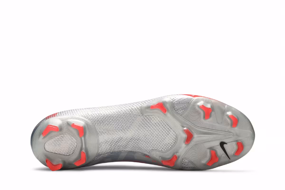 Nike Mercurial Vapor 13 Pro FG Metallic Grey Crimson, view 5