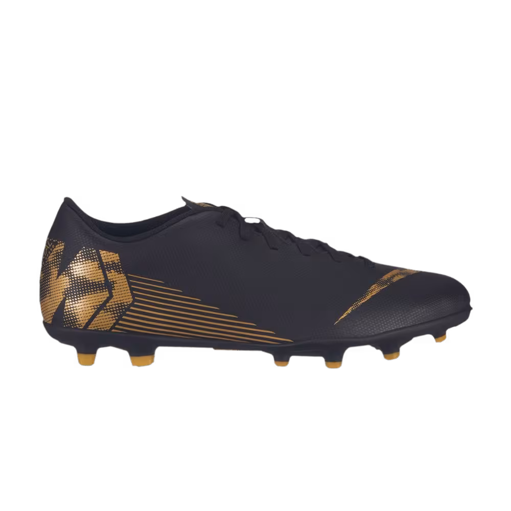 Nike Mercurial Vapor 12 Club FG MG Black Metallic Gold