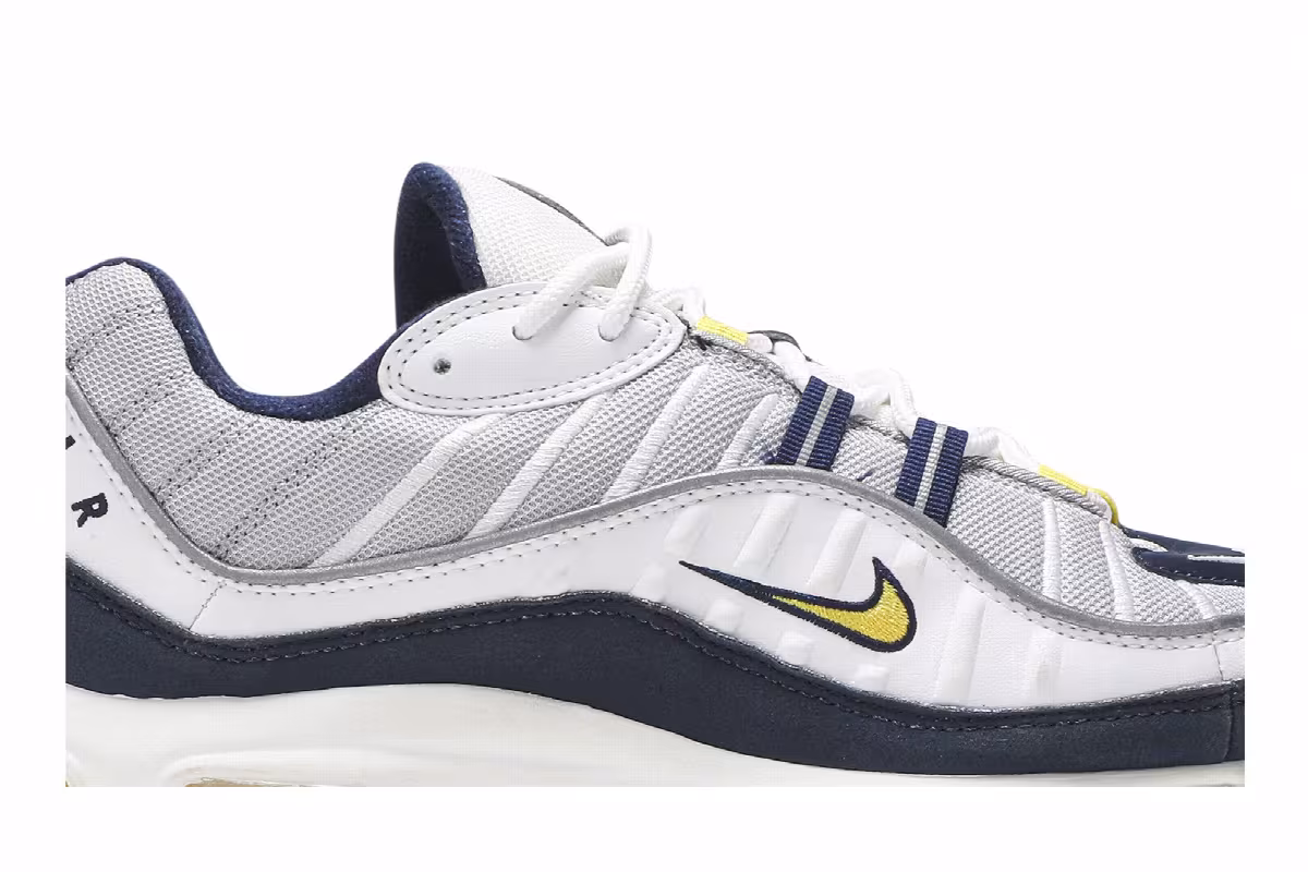 Nike Air Max 98 Yellow White Navy, view 3