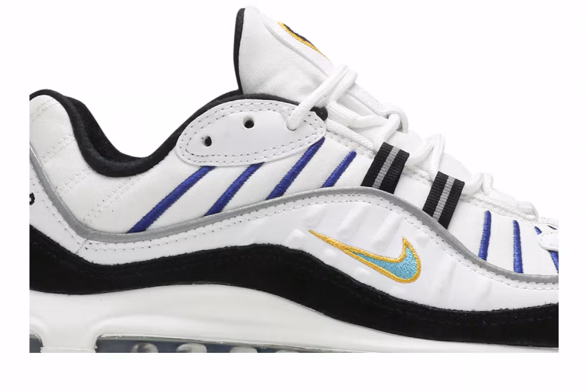 Nike Air Max 98 GS Heel Logo, view 3