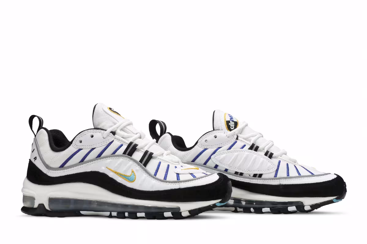 Nike Air Max 98 GS Heel Logo, view 9
