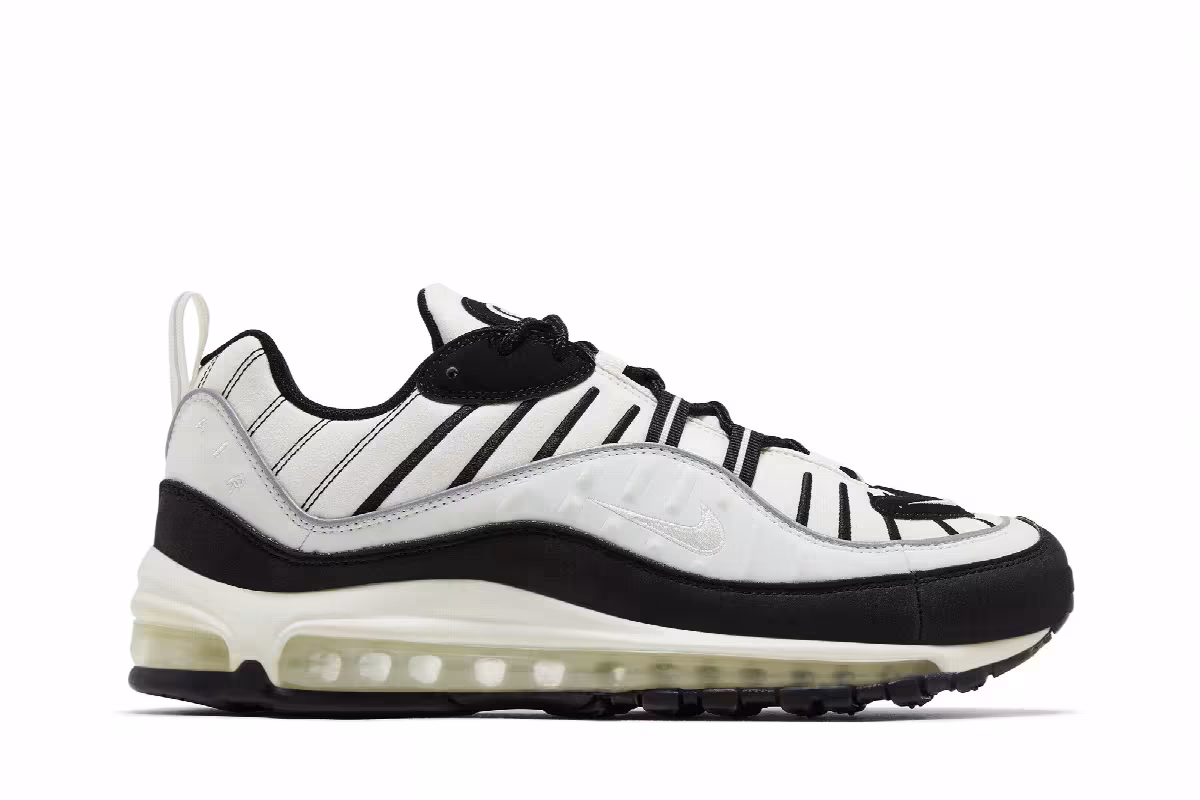 Nike Women's Air Max 98 Black Sail, view 2