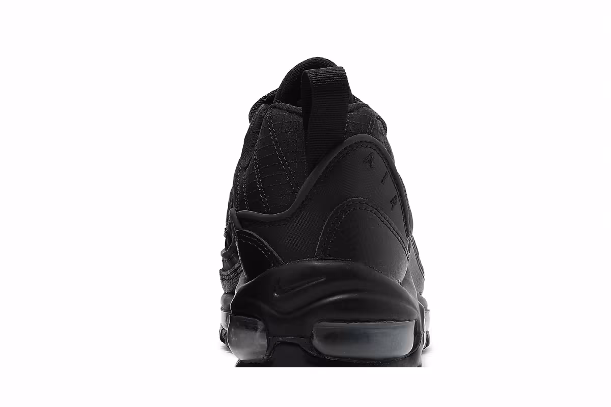 Nike Air Max 98 GS Triple Black, view 8