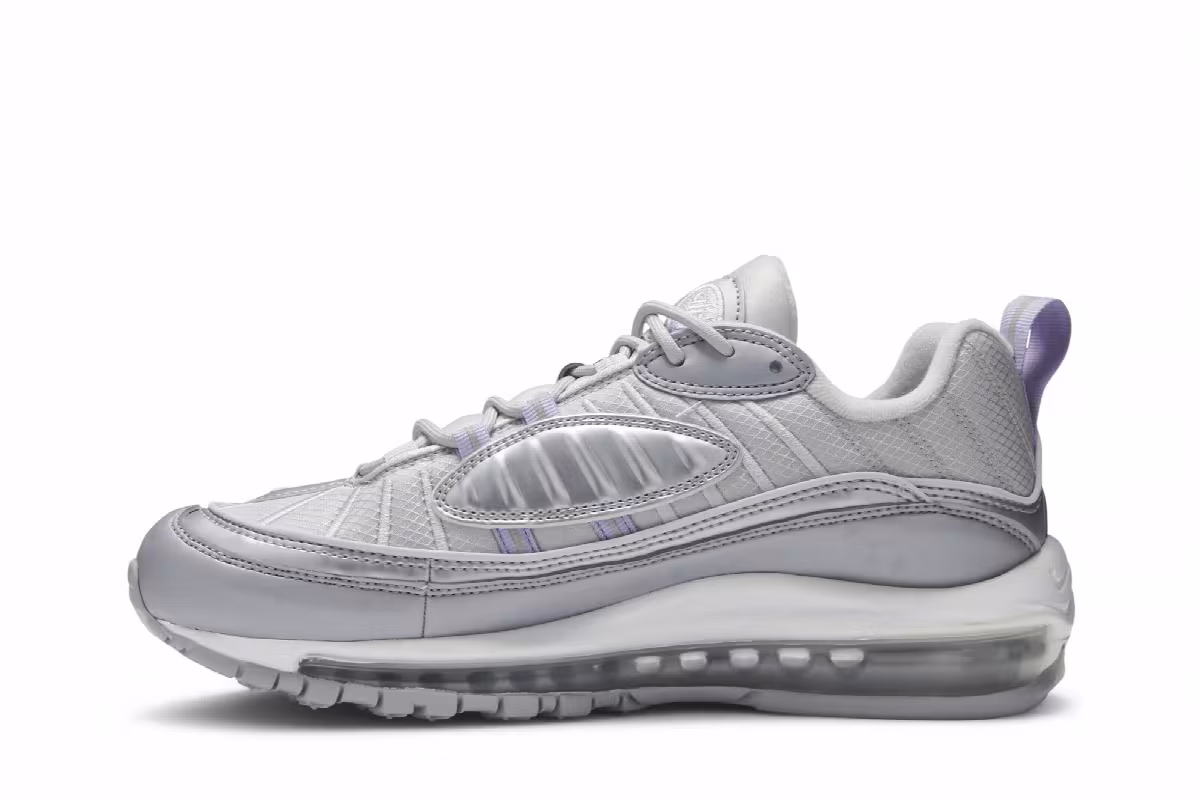 Nike Women's Air Max 98 Lilac Metallic Silver, view 4