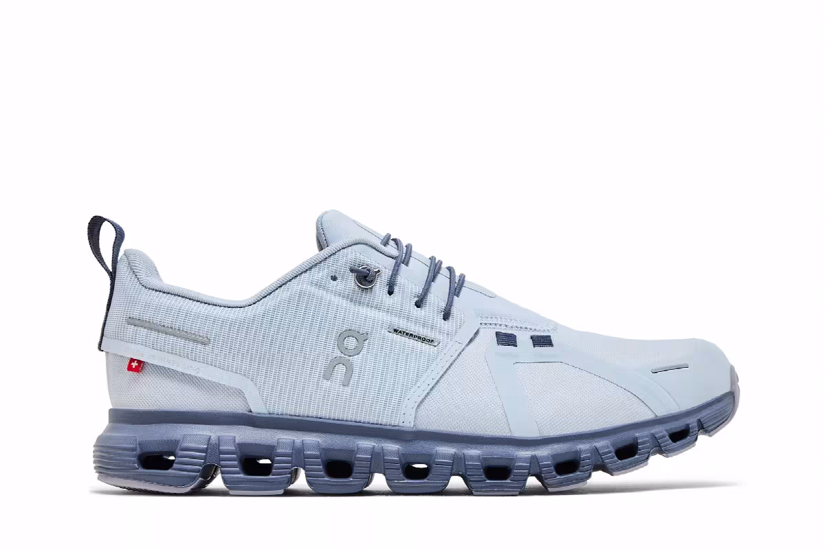 ON Women's Cloud 6 Waterproof Heather Metal, view 2
