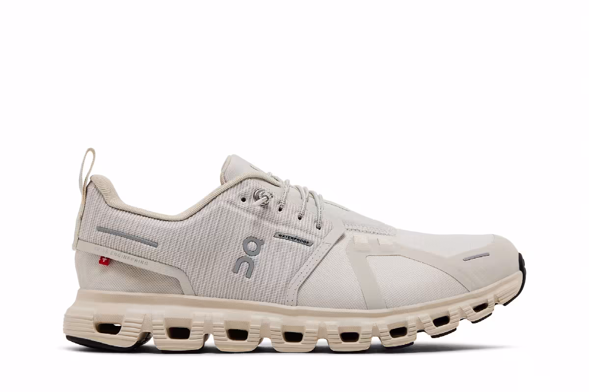 ON Women's Cloud 6 Waterproof Pearl Cream, view 2