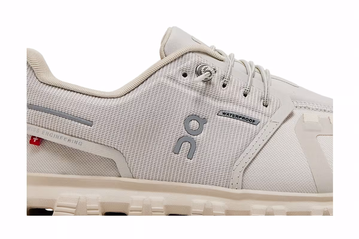 ON Women's Cloud 6 Waterproof Pearl Cream, view 3