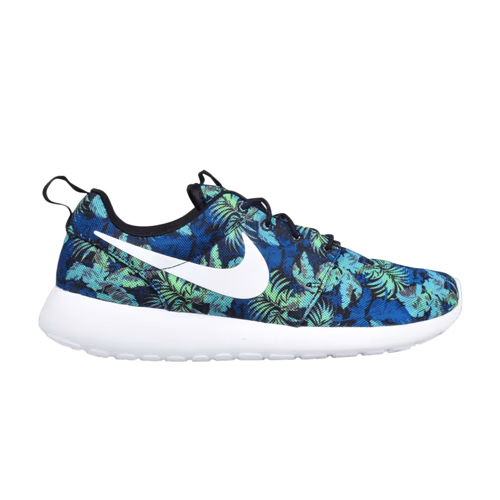 Nike Rosherun Print Poison Green Palm Trees