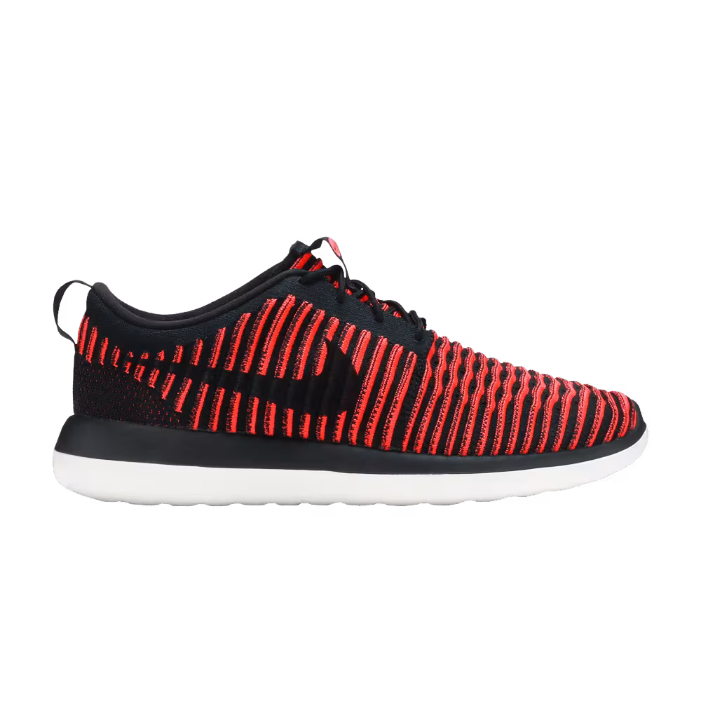 Nike Roshe Two Flyknit Black Bright Crimson