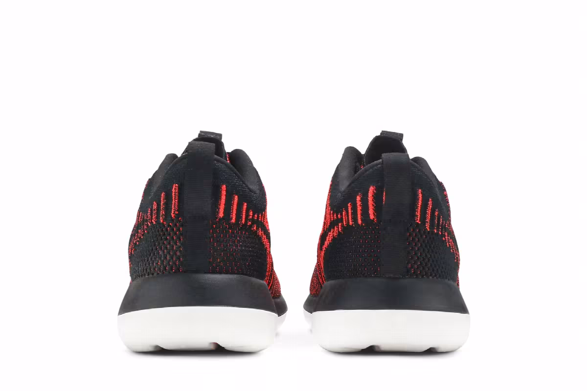 Nike Roshe Two Flyknit Black Bright Crimson, view 7