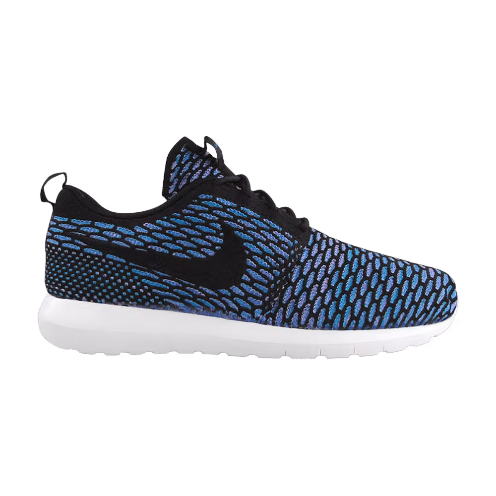 Nike Flyknit Rosherun Black Neo Turbo