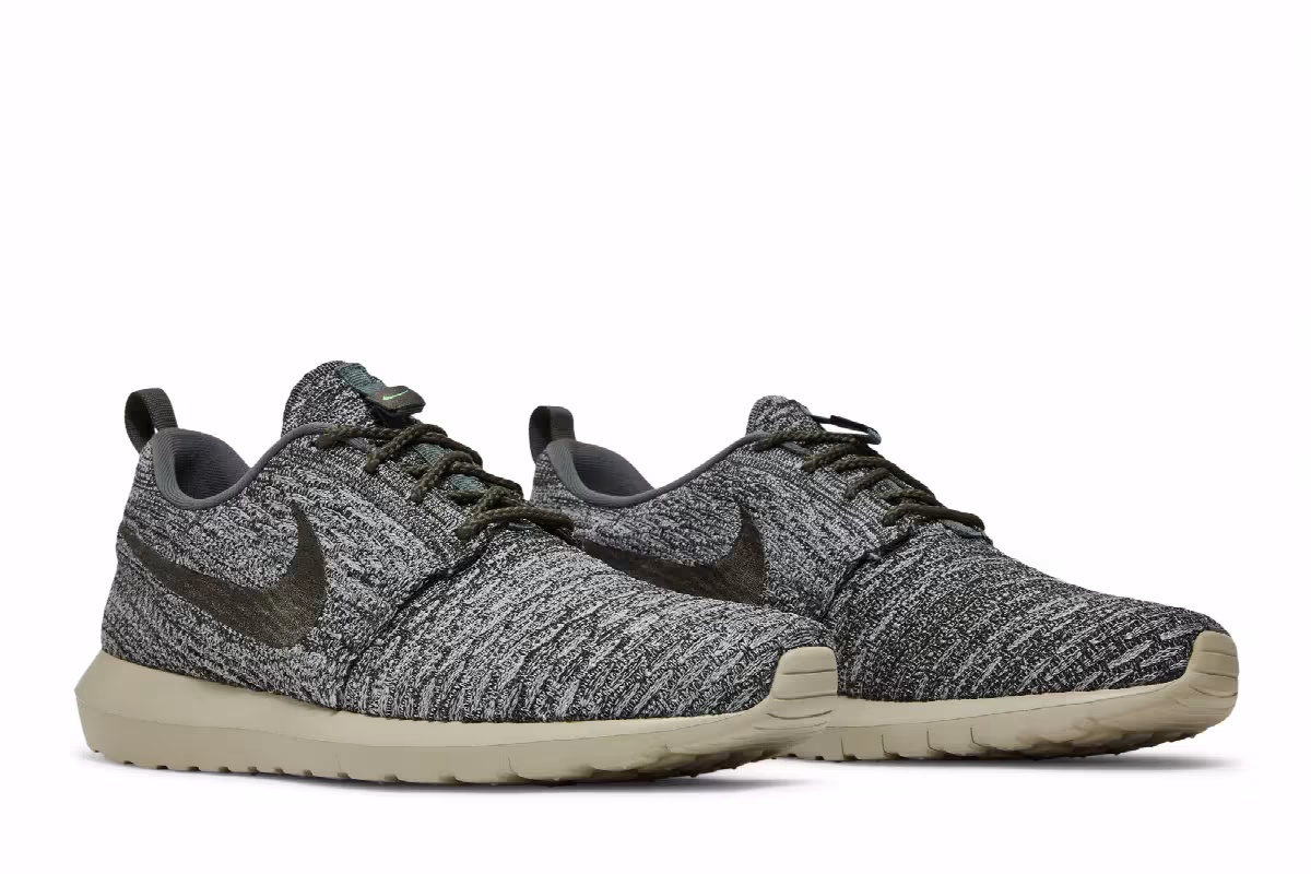 Nike Roshe One Flyknit Sequoia Wolf Grey, view 9
