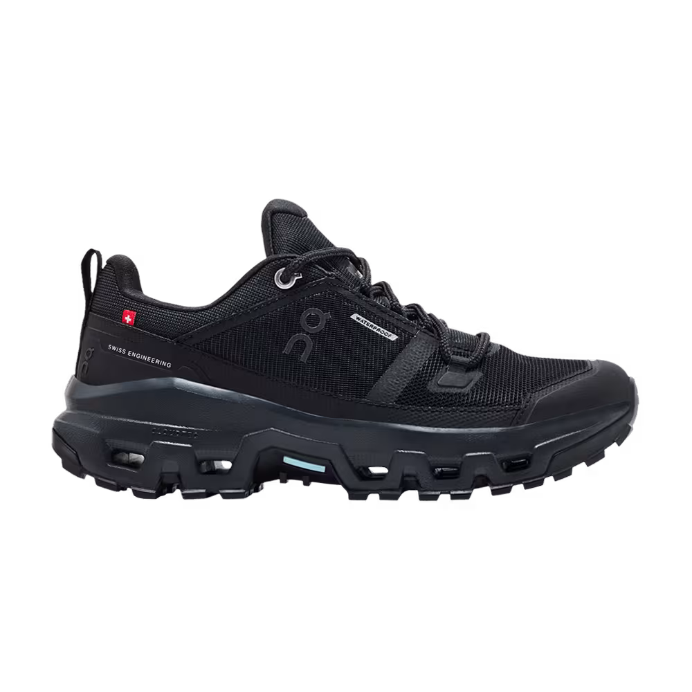 ON Women's Cloudrock Low Waterproof Triple Black