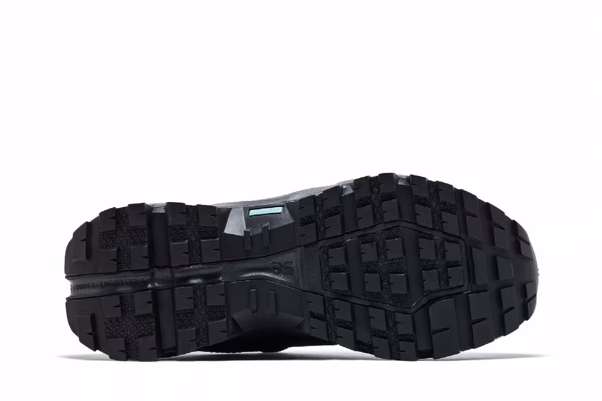 ON Women's Cloudrock Low Waterproof Triple Black, view 5