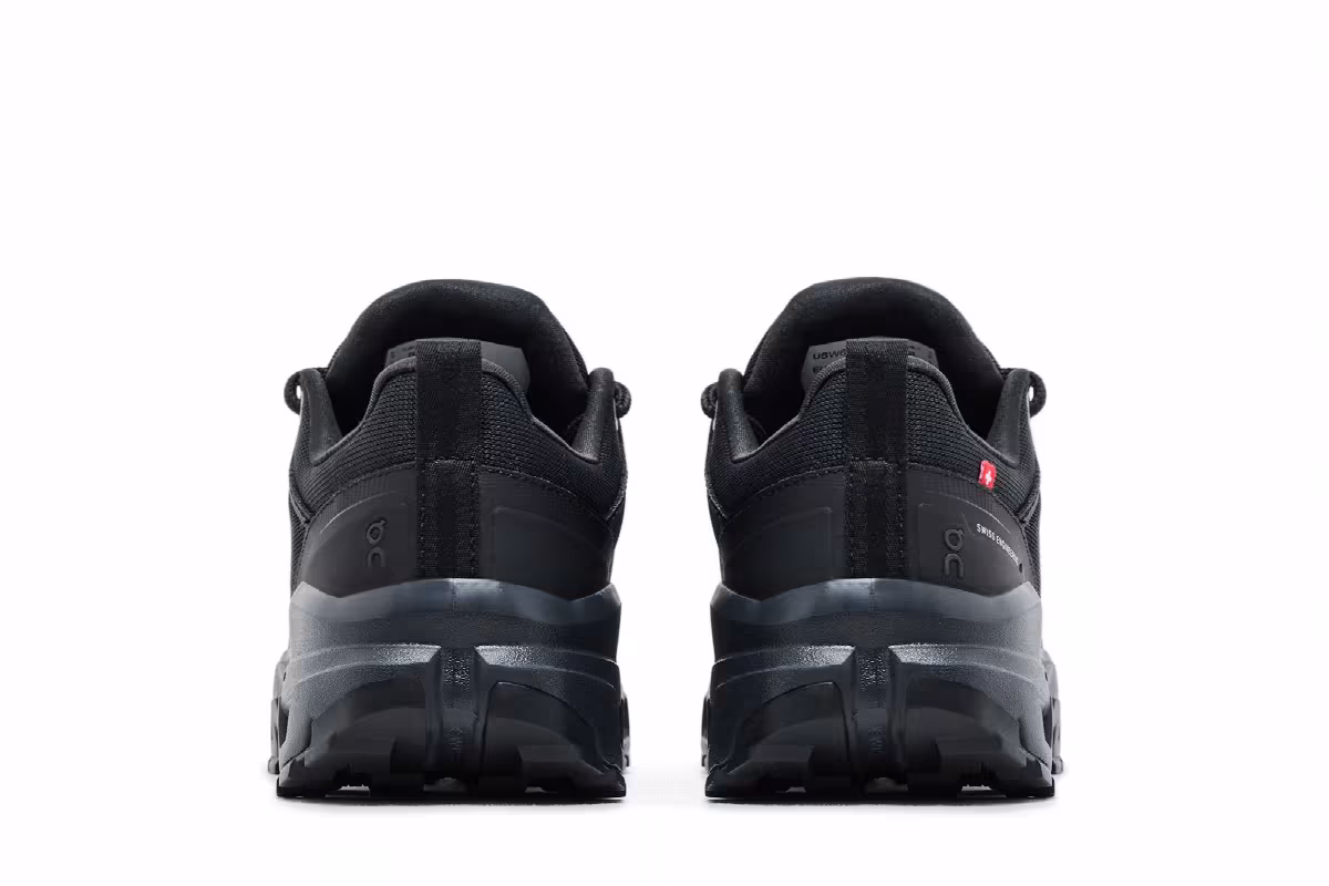 ON Women's Cloudrock Low Waterproof Triple Black, view 7