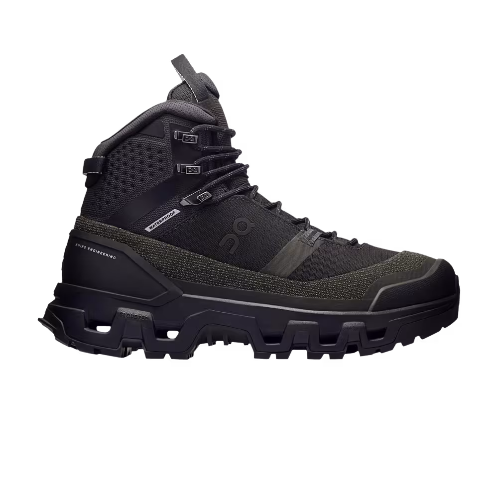 ON Women's Cloudrock Trek Waterproof Triple Black