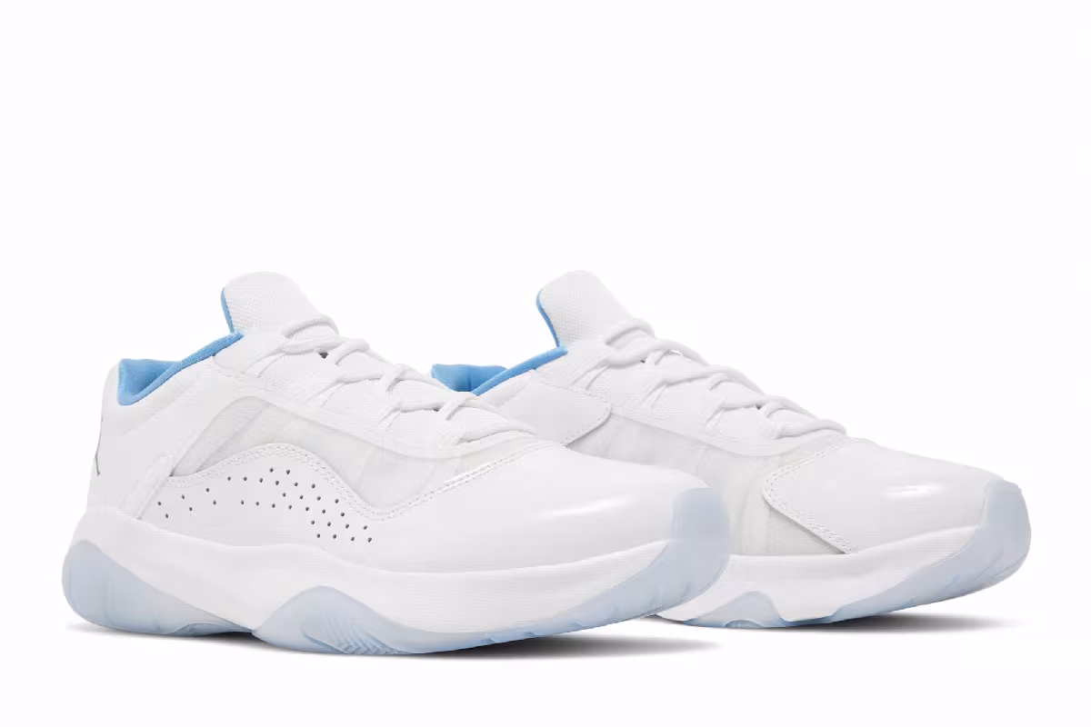 Air Jordan 11 CMFT Low GS White University Blue, view 9