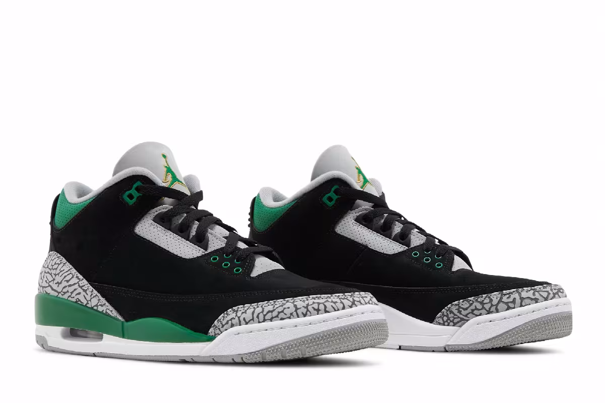 Air Jordan 3 Pine Green, view 9