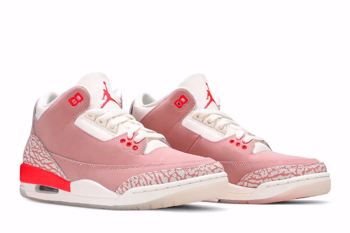 Women's Air Jordan 3 Rust Pink, view 9