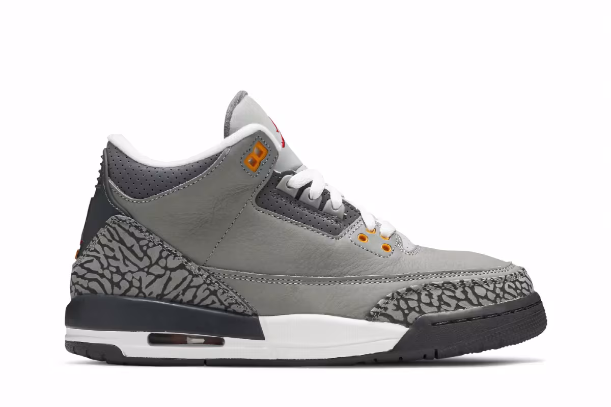 Air Jordan 3 GS Cool Grey 2021, view 2